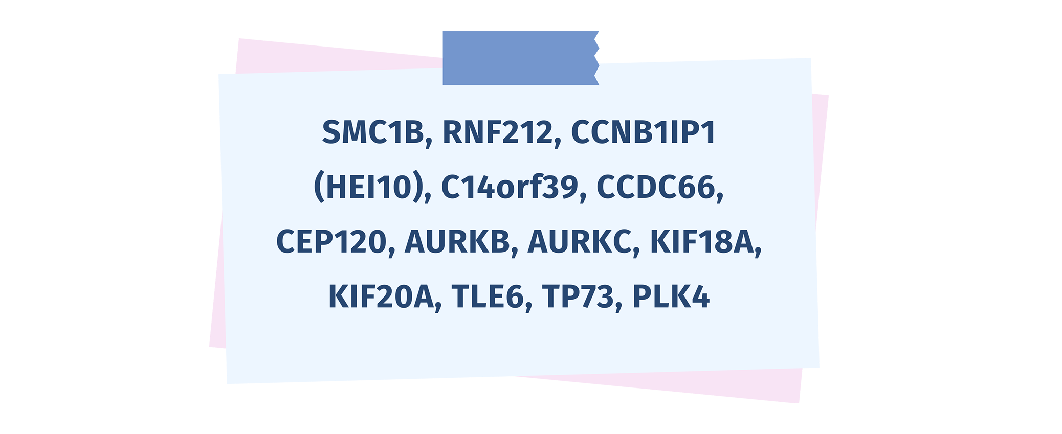 Principali geni associati a ANEUPLOIDY RISK